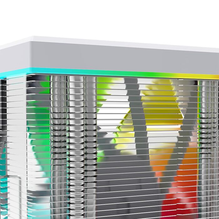 Система водяного охолодження CPU TZMRIT KF420 DGT з дисплеєм температури, для Intel LGA 1700/1200/115X/1851/1366/2011, AMD AM4/AM5 (білий)