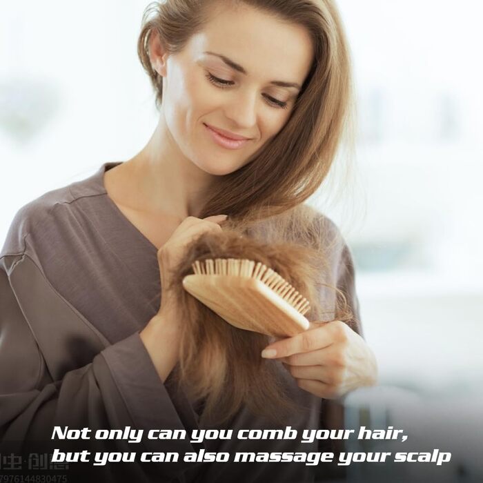 Набір дерев'яних гребінців з бамбука (3 шт.) для волосся: чоловічих, жіночих, дитячих, густого, довгого, хвилястого волосся