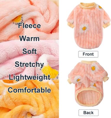 Dog Sweaters, 3-Pack, Dog Sweaters for Small Dogs, Dog Clothes for Small Dogs, Boys and Girls, Ultra-Soft and Warm Puppy Sweater Dog Coat for Winter Christmas (XXS, (XX-Small, Dy Pink+Dy Purple+Dy Yellow)