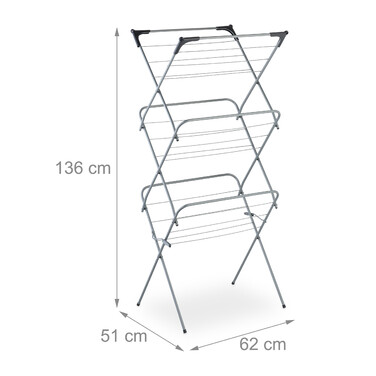 Relaxdays Folding Clothes Drying Rack