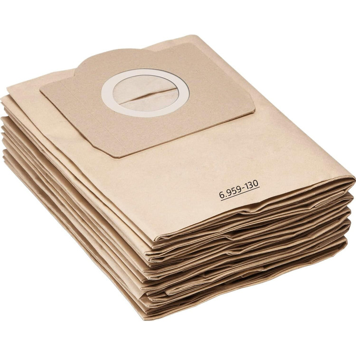 Фільтр для пилососа Kärcher (12 мішків + 1 фільтр) - сумісний з WD3, WD2, WD 3, WD1, MV3, MV2, NT, KNT, K A SE, VC. Замінник 6.414-552.0, 6.414-772.0, 6.414-547.0. Для алергіків