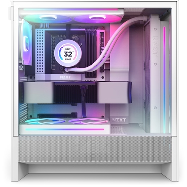 Корпус NZXT H5 Flow RGB Midi Tower, білий