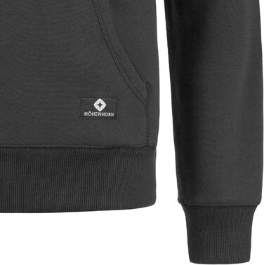 Худі Janga від Höhenhorn для чоловіків, чорний, XXL, з високоякісної бавовни