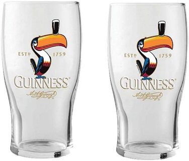 Пивні келихи Guinness Toucan 2 шт, 1 пінта - Оригінальний посуд для пива