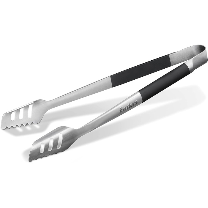 Набір гриль-посуду Enders® Premium з нержавіючої сталі 3 шт. (щипці, лопатка, виделка), складана сумка, аксесуари для грилю, чорний