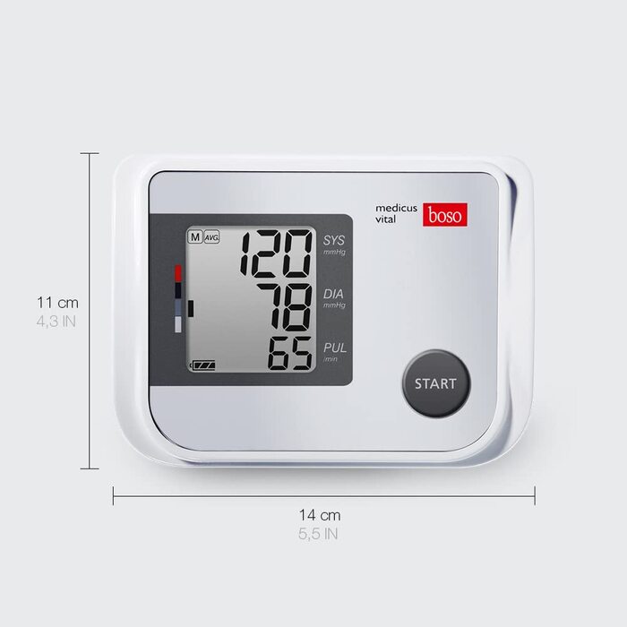 Тонометр BOSO medicus vital для вимірювання артеріального тиску на плечі, 1 шт.