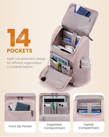 LOVEVOOK Рюкзак для підліток, дівчаток, водонепроникний, з відділенням для ноутбука 15.6