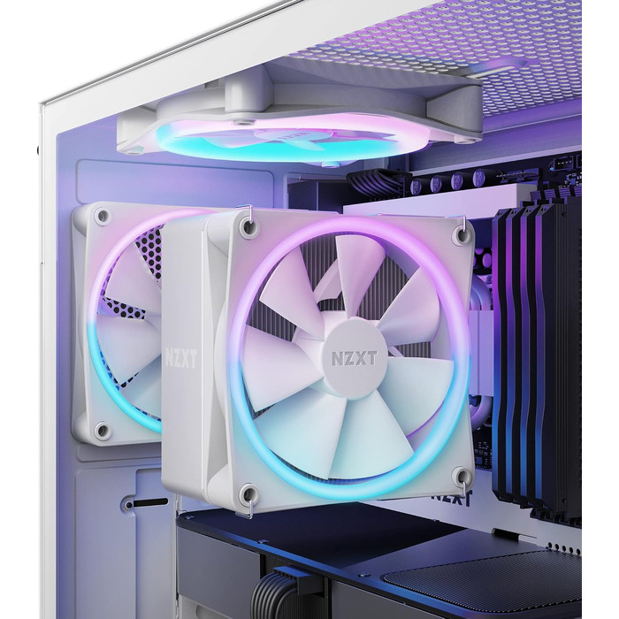 Охолоджувач повітряної циркуляції NZXT T120 RGB - білий, 120 мм, для Intel/AMD, 4 теплові трубки