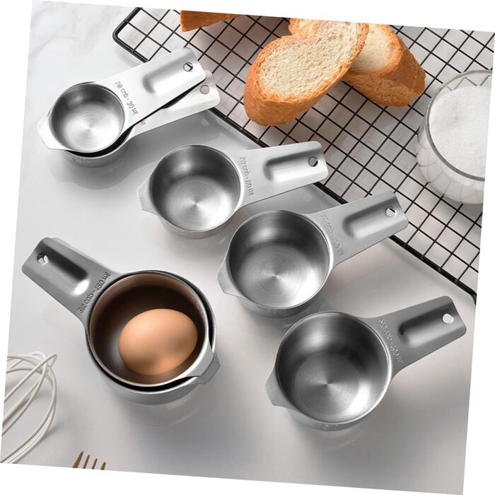 PRETYZOOM 3-Piece Measuring Cup and Spoon Set, Baking Molds, Cold Brew Coffee Maker, Coffee Cups, Medium Cookie Cutters (Reindeer), Baking Measuring Cup, Measuring Spoons, Cup, Stainless Steel