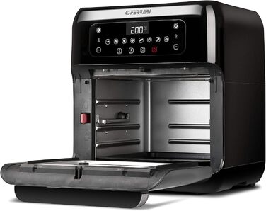 Фритюрниця без олії G3 Ferrari Friggisano Easy, 1500 Вт, 4.8 л, 6 програм, цифровий дисплей, білий/чорний
