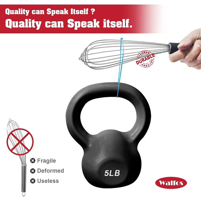 Віночок кухонний Walfos силіконовий 21 см, нержавіюча сталь - для збивання, перемішування, термостійкий, антипригарний