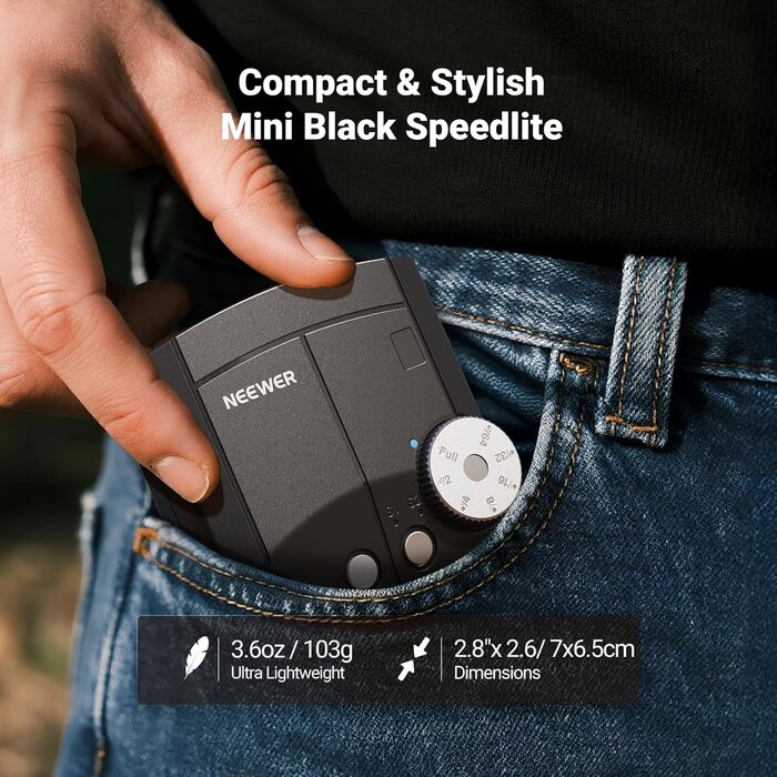 Спалахувачка NEEWER Z150 для Canon, Nikon, Panasonic, Olympus, Pentax та інших DSLR/цифрових камер