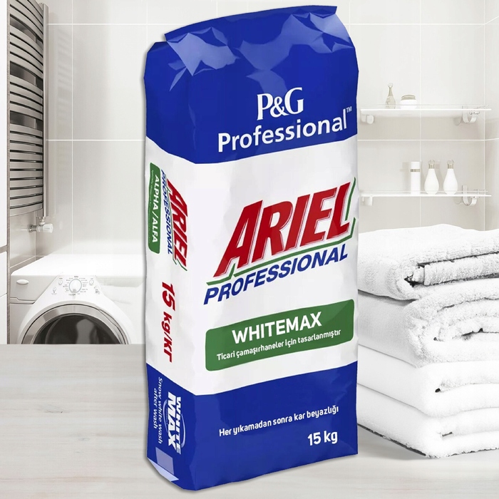 Пральний порошок для білого Ariel Professional Alpha White Max, 15 кг