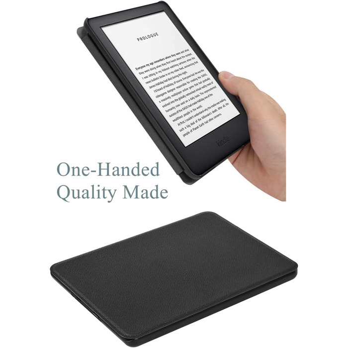 Чохол для Kindle Paperwhite (7/6/5/12 покоління) з PU шкіри, чорний