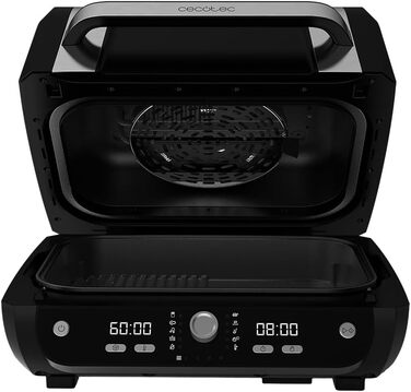Cecotec Oil-Free Hot Air Fryer, 8 L, Cecofry FireDome 8000 Pro. 1700 W, Double Heating, 4 Grill Levels, 12 Predefined Modes, Adjustable Temperature and Time, 8-Liter Accessory Kit