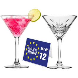 Набір келихів Мартіні 6 шт. 175 мл, келихи Cosmopolitan, келихи для коктейлів, келихи для вечірок (без свинцю, придатні для миття в посудомийній машині)