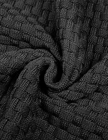 Пуловер чоловічий TARAINYA з капюшоном, теплий светр з довгим рукавом, чорний, XL