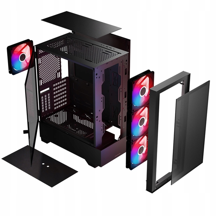 Корпус MODECOM Siroco Flow ARGB Midi Tower, чорний