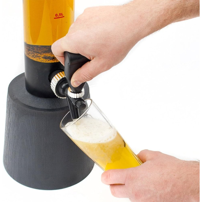 XXL Drinks Column Beer Column Beer Tower Party Beer Dispensing Column with Tap (3.5 Liters)