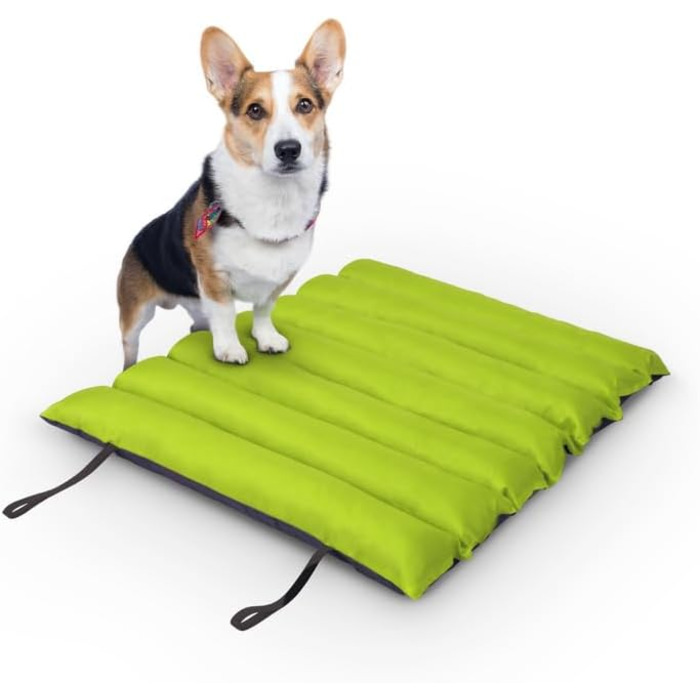 Килимок для собак Bestlivings 85x70 см - Outdoor - водовідштовхуючий та дихаючий - м'який лежак для собак - килимок для собак, який можна прати, для вулиці (лаймовий)
