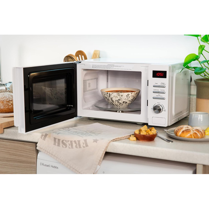 Мікрохвильова піч Russell Hobbs RHM2079A, 20 л, 800 Вт, біла