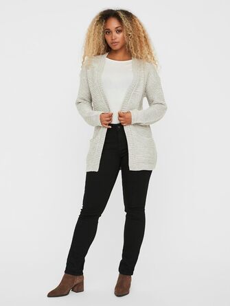 Жіноча в'язана кофта Vero Moda VMNO, світло-сірий меланж