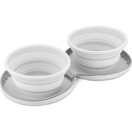 Набір мисок для собак та котів Navaris: 2 складні миски з силікону + сумка