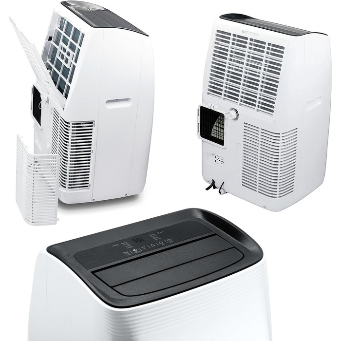 Кондиціонер TCL 9000 BTU (2,6 кВт) TAC-09CPB/NZB 3-в-1, з таймером, режимом сну, для вітальні, офісу, спальні, з функцією осушувача, з пультом керування, з випускним шлангом