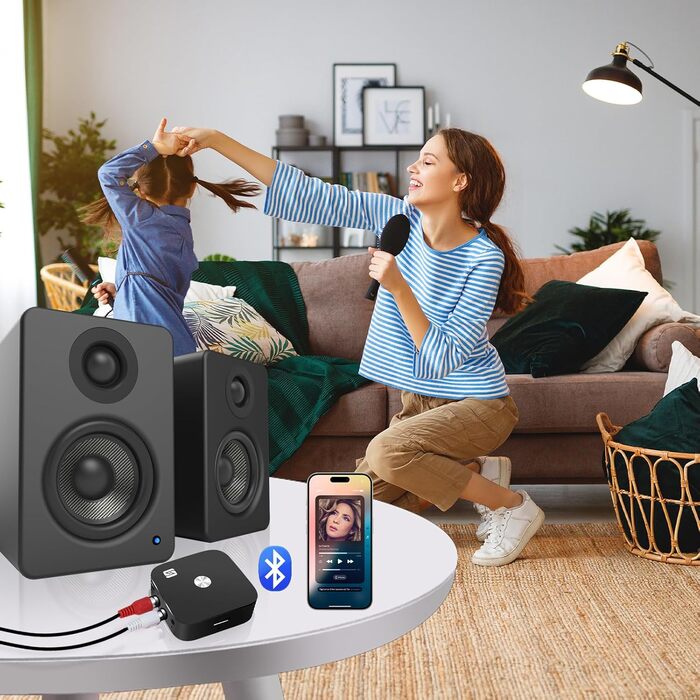 Bluetooth адаптер Aux 3.5 мм: Bluetooth 5.3 стереоприймач для аудіосистеми, автомобіля, підсилювача