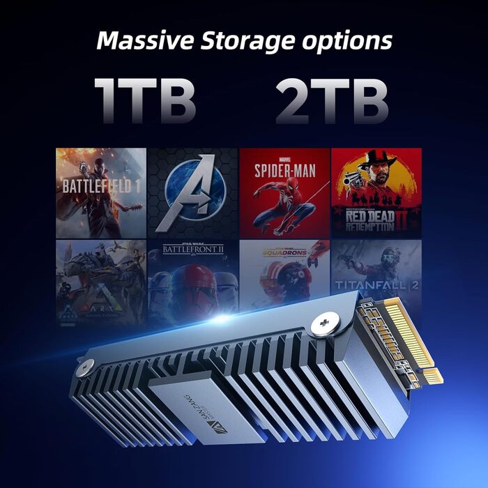 SSD M.2 NVMe SAN ZANG MASTER 1TB: Швидкий диск для ігор та графіки (PCIe Gen4, 7000MB/s)