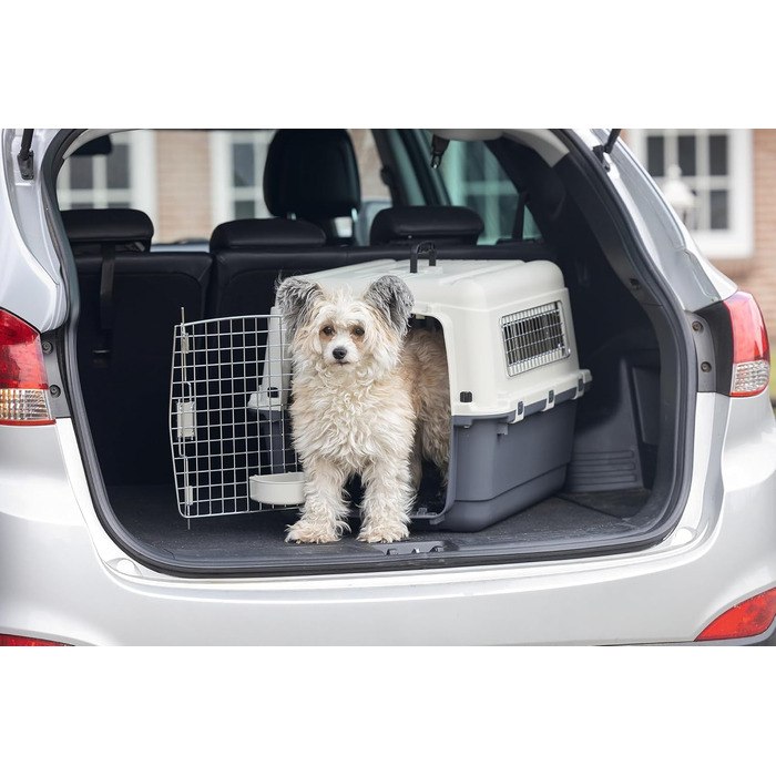 Karlie Nomad Pet Carrier - Front Loading, 68x51x47 cm - Lightweight Travel Cage for Cats & Dogs