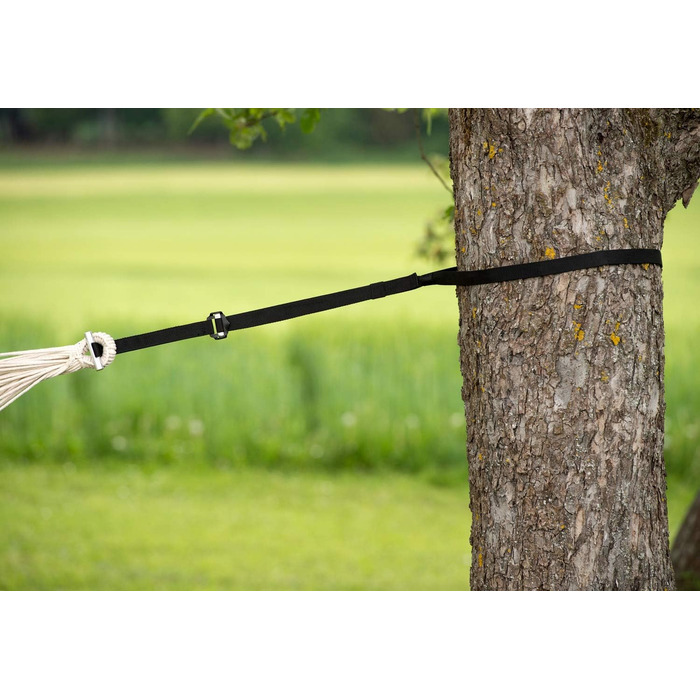 AMAZONAS Ultra-Light Hammock Mosquito Traveller 450 g 220cm x 140cm Packed size 22.5 x 9cm up to 150kg (Green, Bundle with T-Strap Hanging Set)