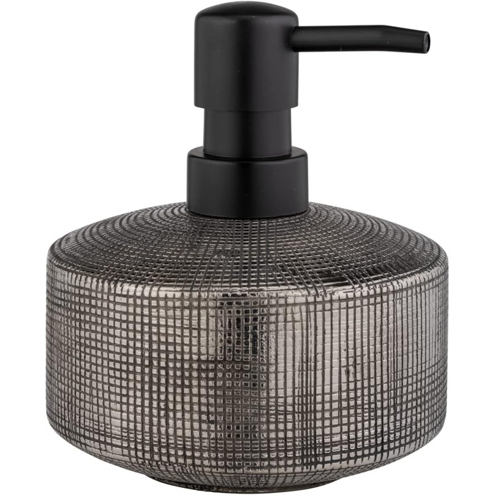 Дозатор для мила WENKO Rivara, керамічний, 400 мл, сріблястий