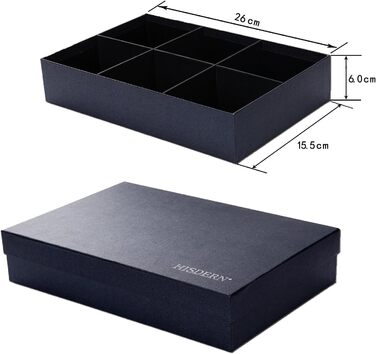 HISDERN Комплект краваток для чоловіків (5 шт.) з нагрудним хустиною. Класичні краватки з шовку для весілля та особливих випадків. У подарунковій коробці.