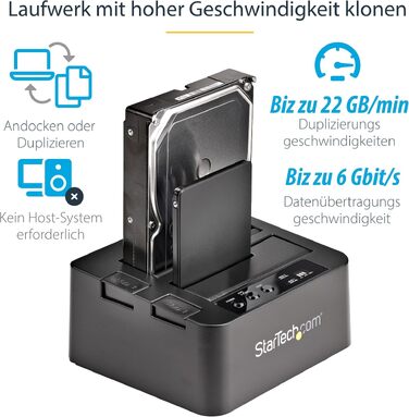 Дублікатор жорстких дисків StarTech.com USB 3.1 (10Gbps) Standalone HDD Docking Station, SDOCK2U3R (USB 3.0/eSATA)