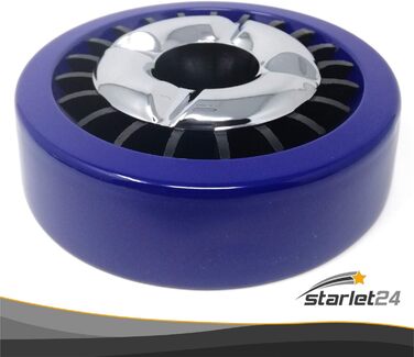 Зовнішній металевий попільничка Starlet24 Gluttöter, стійкий круглий плоский вітрозахисний (5 шт, синій)