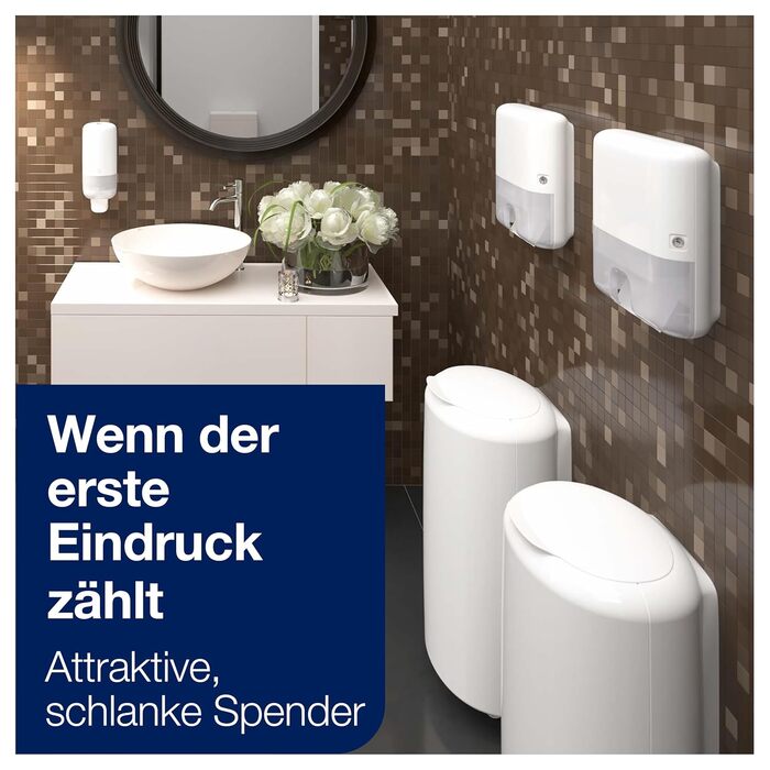 Tork Xpress Mini Spender for Multifold Towels White H2, Single Towel Dispensing, Elevation Design, 552100