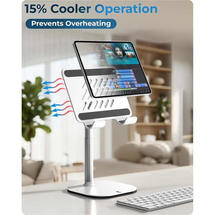 Тримач-підставка для планшета COOPER Tablet Holder Stand, чорний (Frost White)