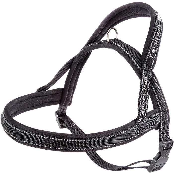 Шлейка для собак Ferplast Sport Dog, середнього розміру, сіра, з м'якою підкладкою та світловідбиваючими швами, надійний замок