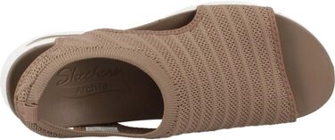Skechers Arch Fit City Catch – жіночі сандалі Mokka Mylar Strick, 35 EU (з підтримкою стопи)