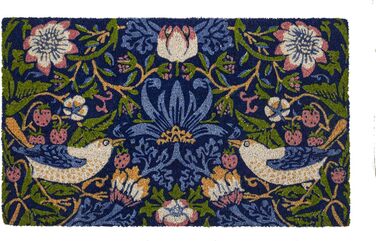 Entryways Victoria and Albert Museum Strawberry Thief Coir Doormat, Coconut Fiber, Multi, 45 x 75