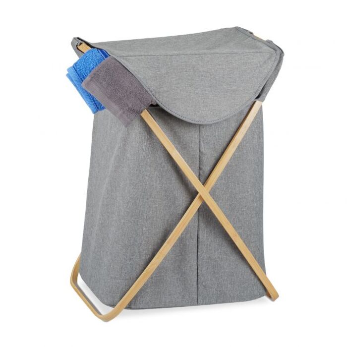 Relaxdays Laundry Basket, 58 Liter, Foldable