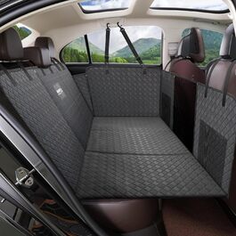 Накладка на сидіння автомобіля для собак EULANT, водовідштовхувальна, з жорстким дном, антиковзаюча, чорна