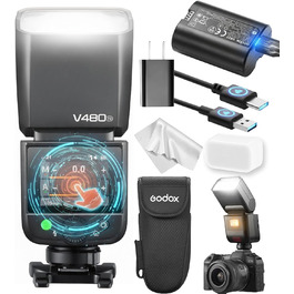 Спалах Godox V480C Touchscreen для Canon: TTL, HSS 1/8000s, GN50