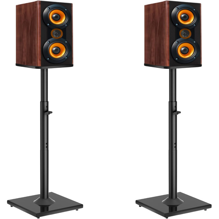 Підставка для акустики, регульована висота, 1 пара. Підлогові підставки з регульованою полицею для універсальних сателітів та полочкові колонки, для полочкових колонок до 5кг з кабельним каналом (SB-206)