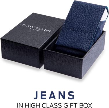 FLAPCASE No. 1 • Jeans • Designer cigarette case, handcrafted in Austria, vegan leather cigarette box for 19, 20, 21 regular King-Size cigarette packs