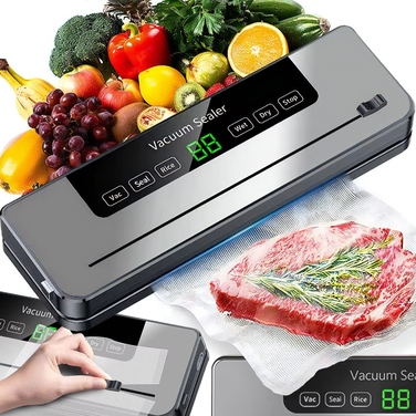 Вакууматор для продуктів: пакувальник з 5 режимами роботи для пакетів XXL