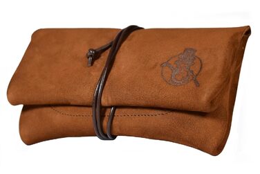 Tabaktasche SEÑOR BOBO - Handmade in DE - Premium Nubuck Leather - with Filter Compartment - Manufacturing Quality from Bavaria - Tobacco Pouch for Rolling Tobacco and Tobacco