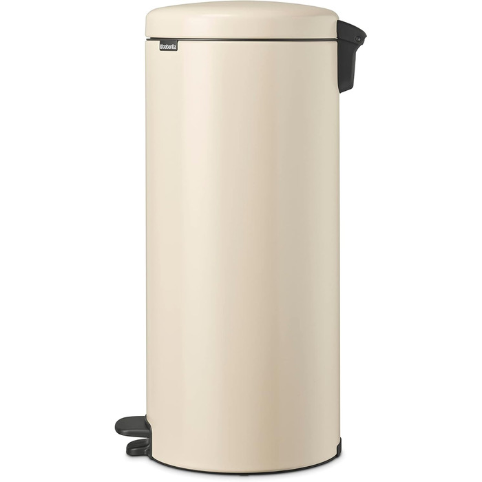 Відро для сміття Brabantia NewIcon 30L з м'яким закриттям, педальним приводом, знімним внутрішнім відром, Soft Beige, 29 x 38 x 68 см