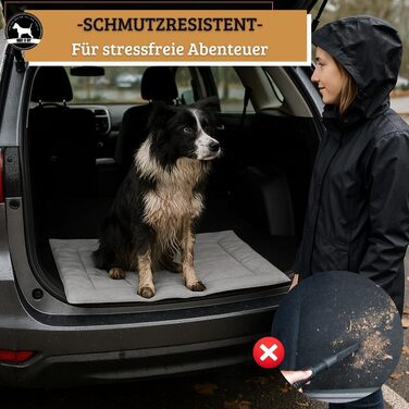 Килимок для собак Abby & Ivy 90x70 см - Зручний, складаний, миючий, для подорожей та активного відпочинку. Підходить для маленьких та середніх собак.